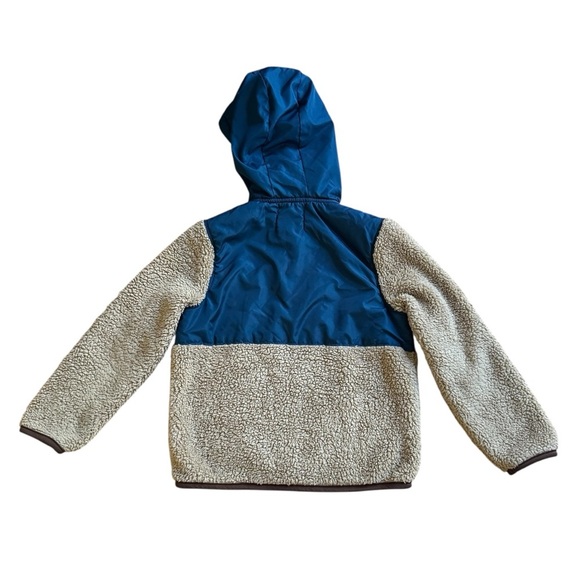Old Navy Sherpa Hooded Utility Jacket Flap-Pocket Boys size 8 - Picture 3 of 5